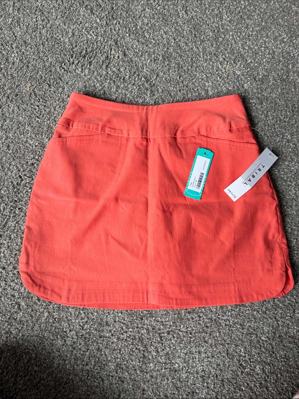 Tribal Coral Pull-On Mini Skirt